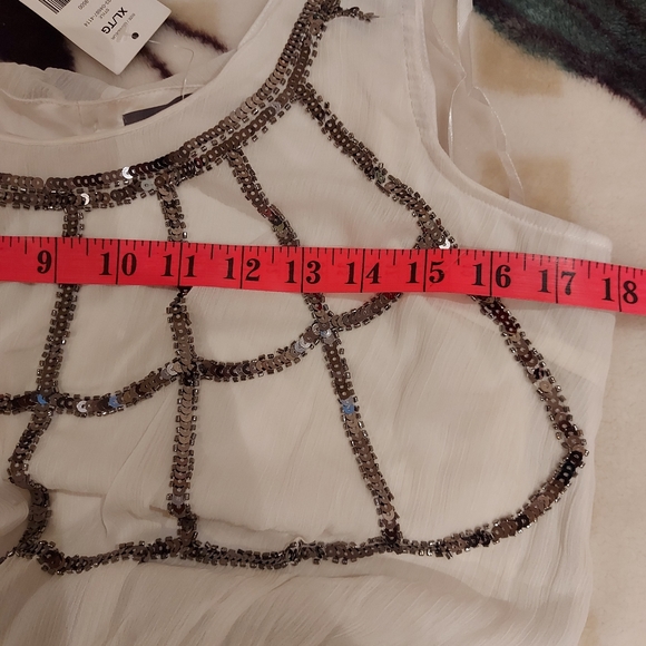 ❣️Ladies sequin white/black dress size XL (#308) - Picture 11 of 12